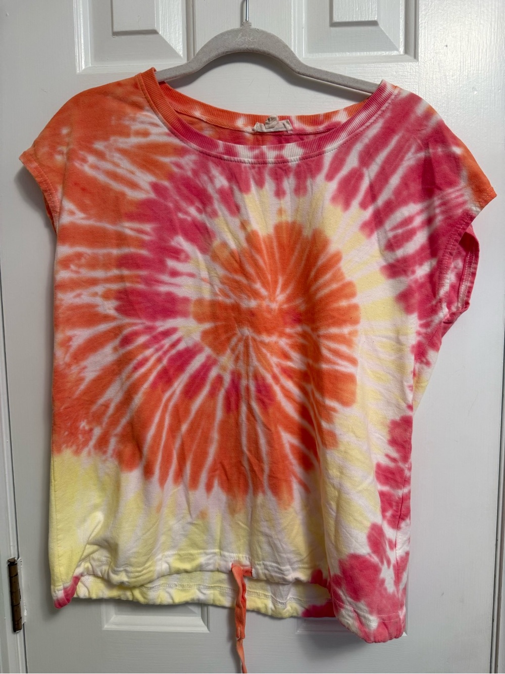 Neon tie-dye top